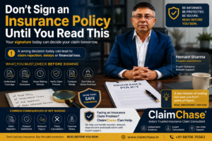 Insurance policy review by ClaimChase before signing