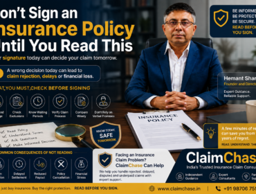 Insurance policy review by ClaimChase before signing
